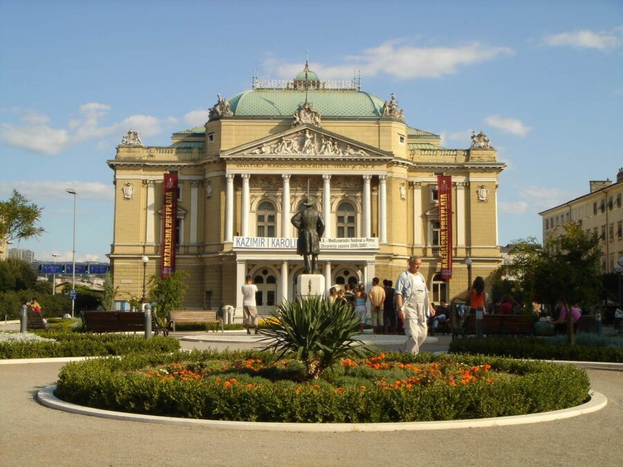The Croatian National Theatre Ivan pl. Zajc in Rijeka
