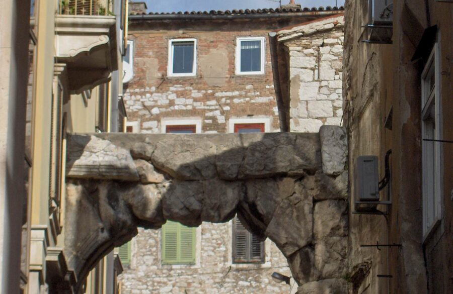 The Old Gate in Rijeka, the oldest architectural monument of the city